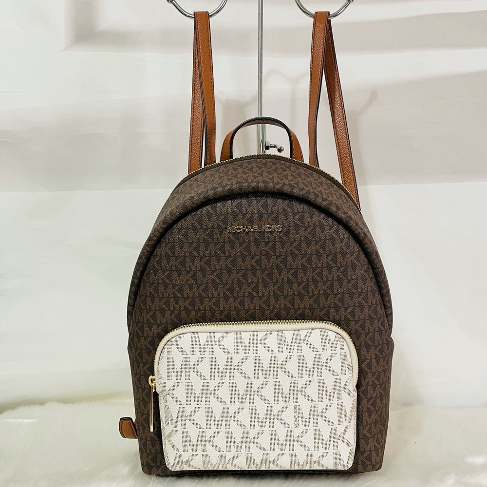 Michael Kors Erin Medium Vanilla Multi Backpack